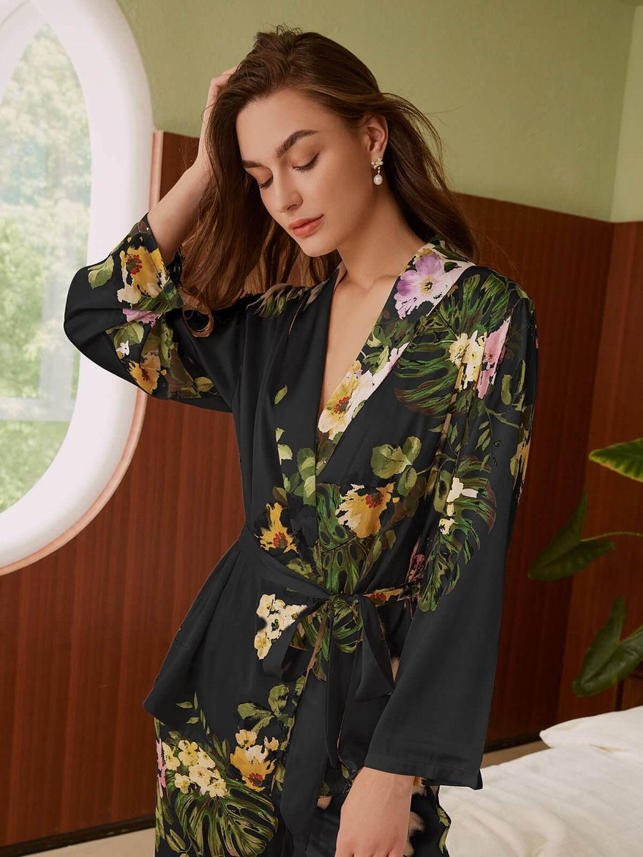 Luxury Silk Robe pajama sets for women Best Gift Guide for her Wedding Gift | Ulivary