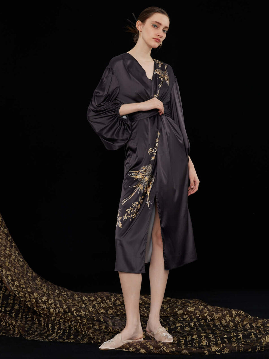 Luxury Silk Robe pajama sets for women Best Gift Guide for her Wedding Gift | Ulivary